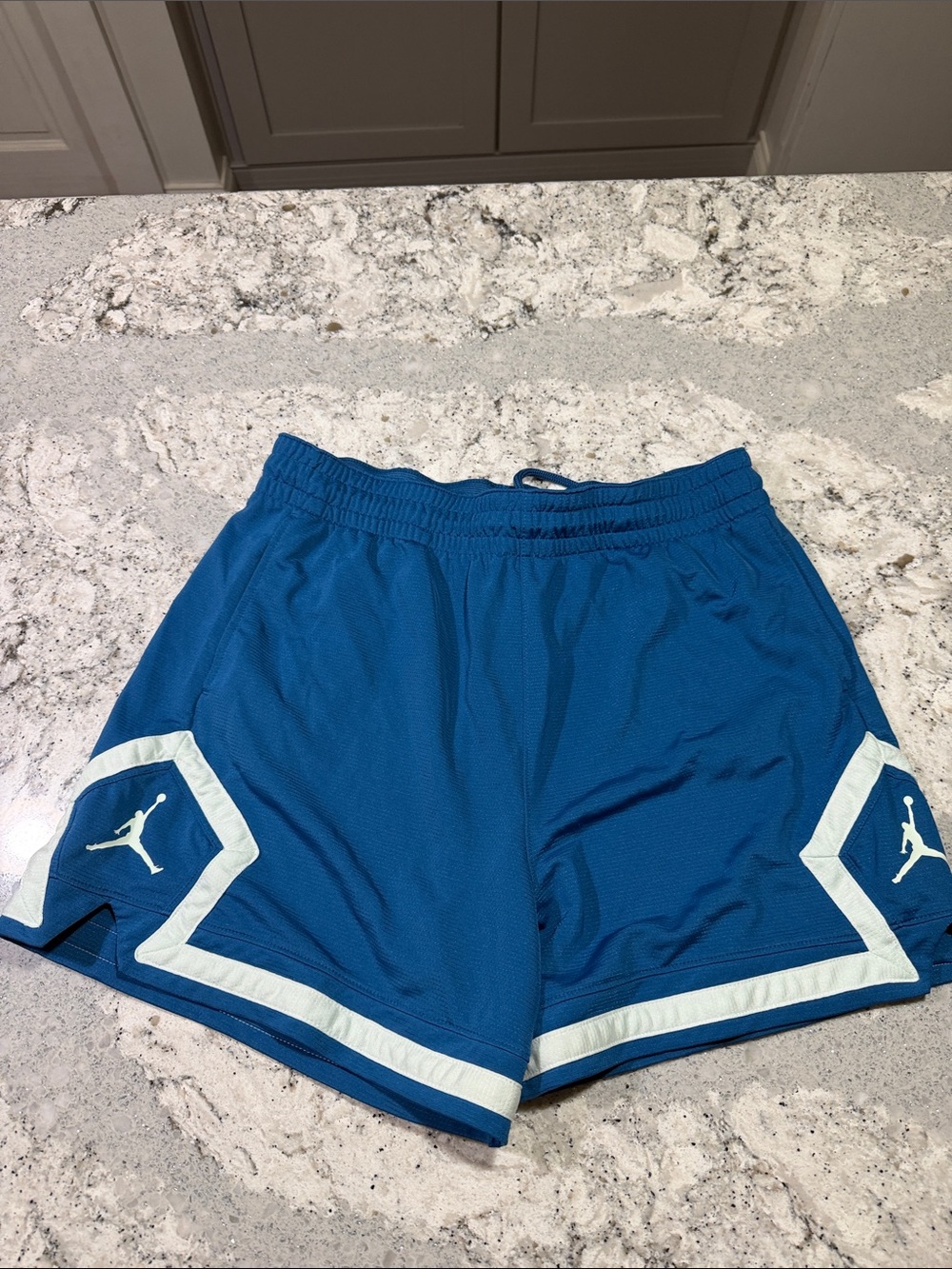 Jordan Blue Athletic Shorts with White Trim